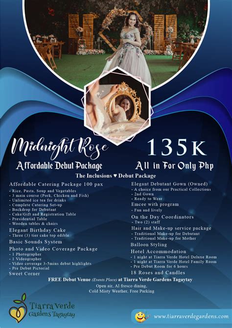diamond hotel debut package price|DEBUT PACKAGES .